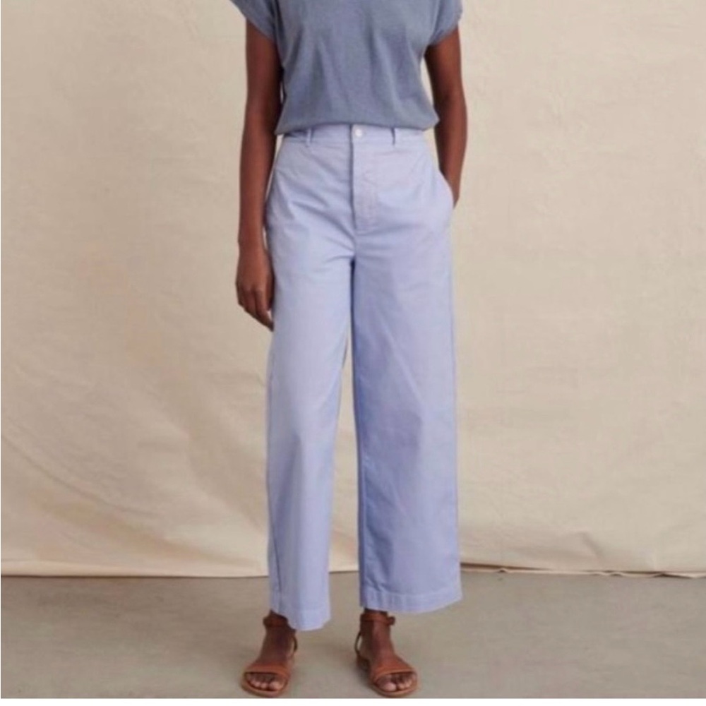 Alex Mill Wide Leg Periwinkle Twill Pant 4